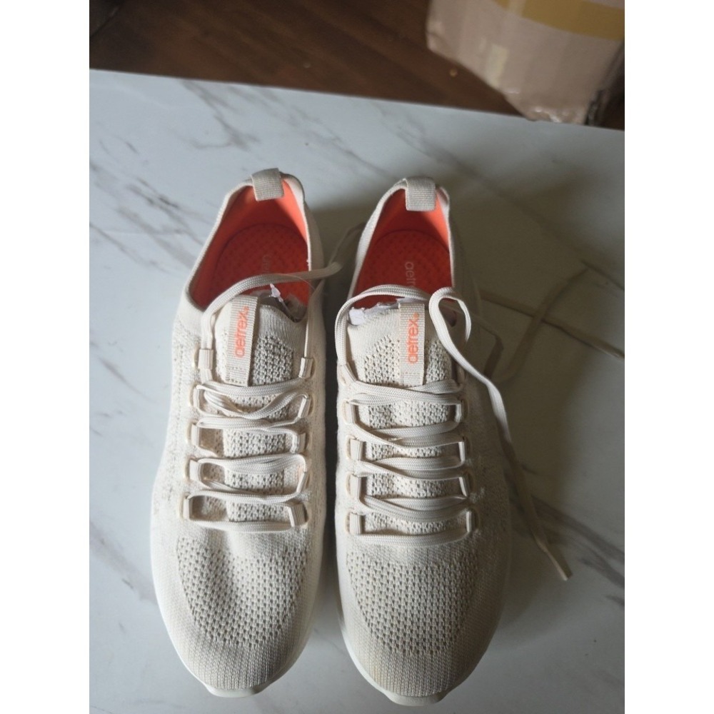 Aetrex Carly  Knit Athletic Sneakers Washable Arch Support Cushion Size 10